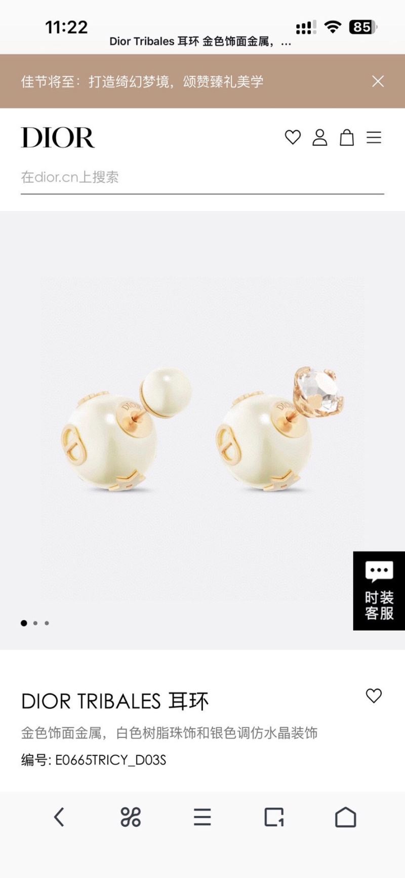 chr1st1an D10r earrings